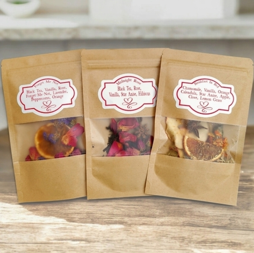 Simmer Pot Trio Romantic Botanical Stove Top Potpourri Set